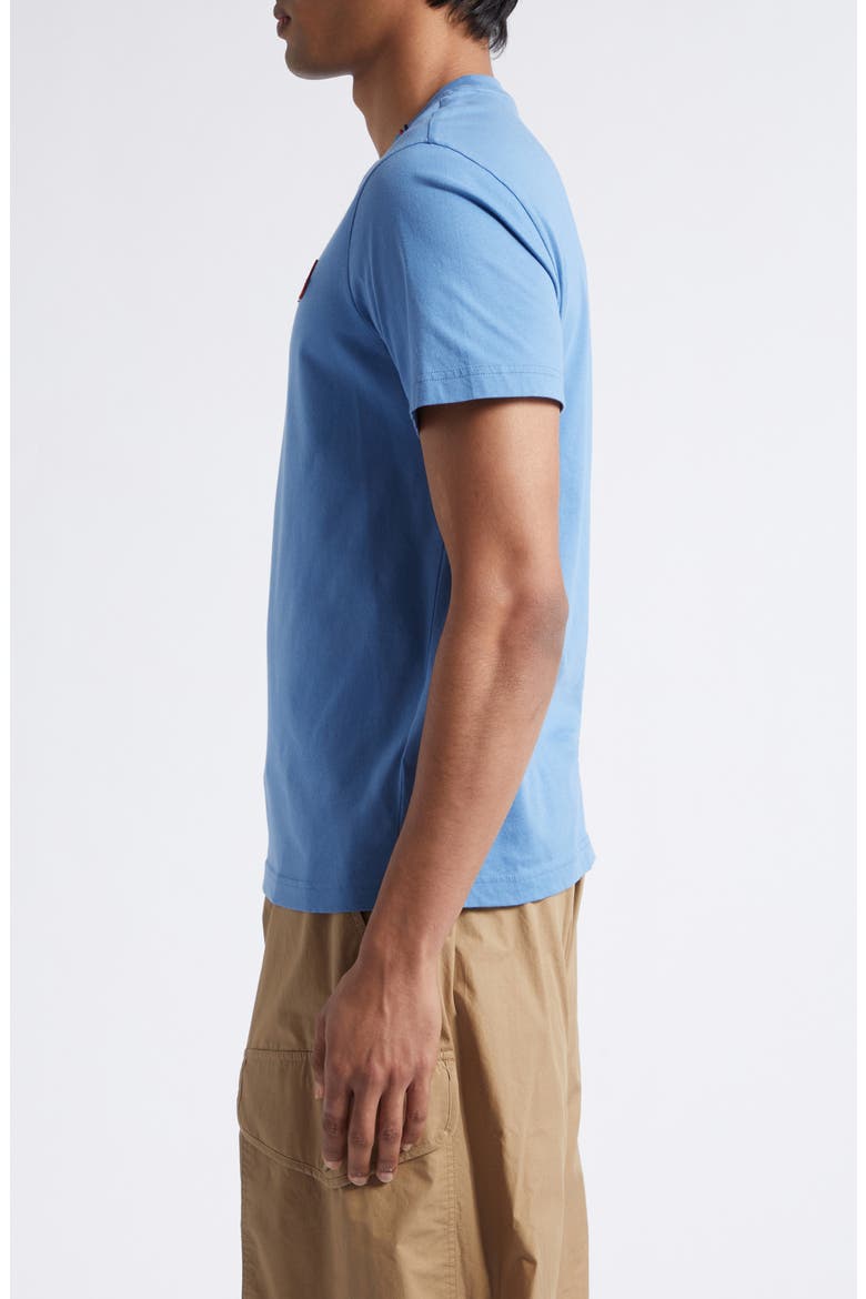Tricolor Logo Patch Pima Cotton T-Shirt, Alternate, color, QUIET HARBOR