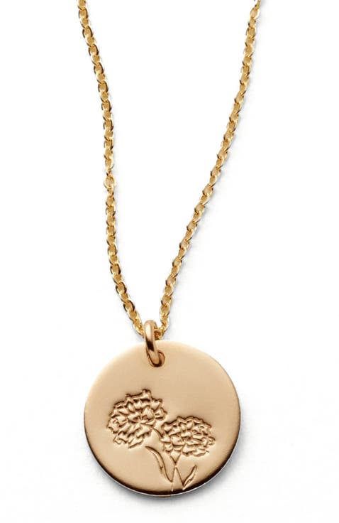 October Birth Flower Necklace