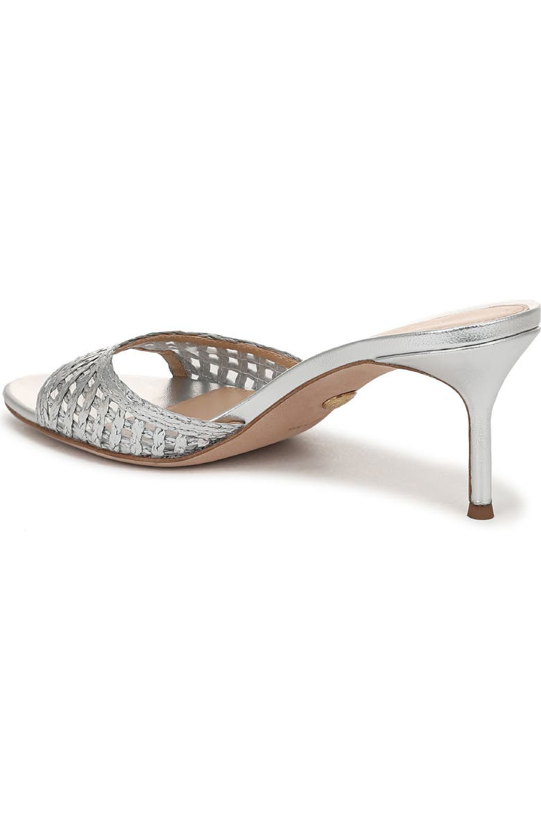 Veronica Beard Tia Woven Sandal, Alternate, color, Silver