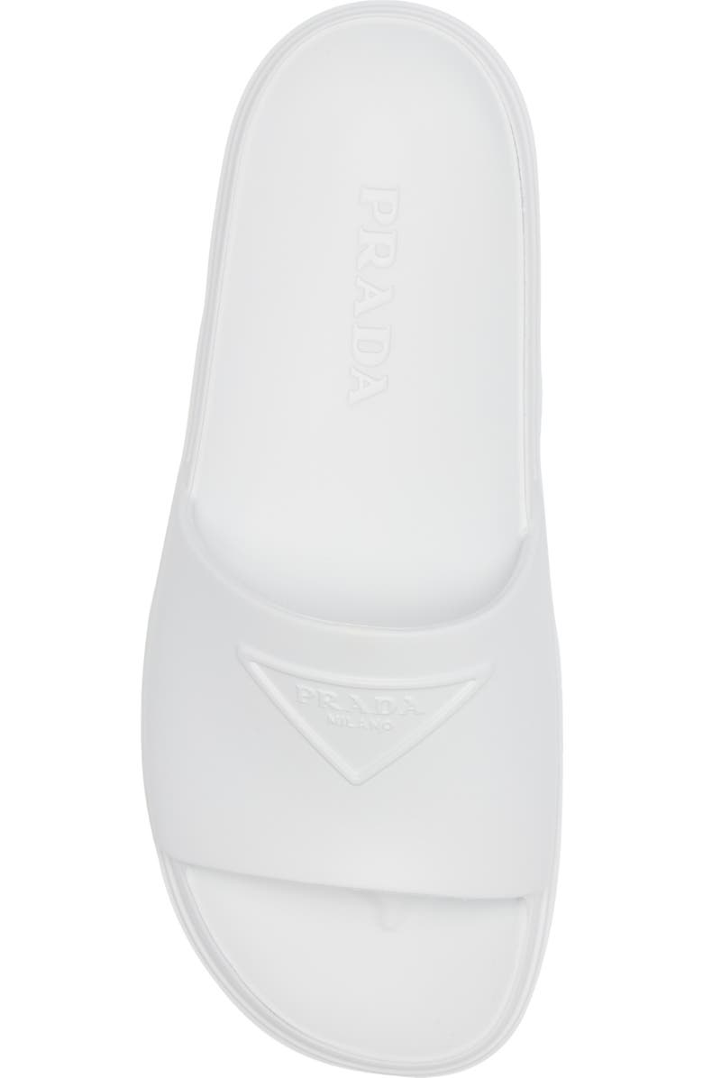 Prada Logo Slide Sandal, Alternate, color,