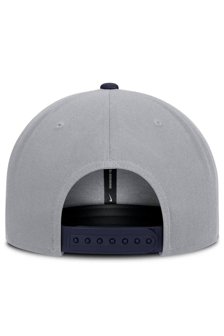 Men's Nike Gray/Navy Houston Astros Primetime Pro Dri-FIT Snapback Hat, Alternate, color, Gray