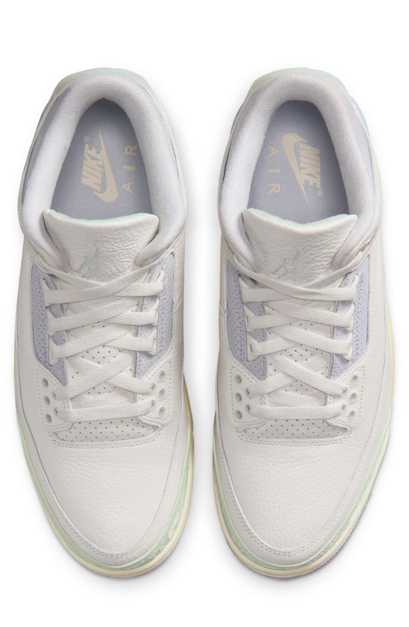 Jordan Air Jordan 3 Retro Basketball Sneaker, Alternate, color, Sail/ Jade Aura/ Iced Carmine