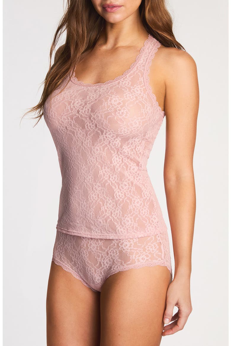 Effortlessly Sheer Lace Tank, Alternate, color, BLUSH PINK