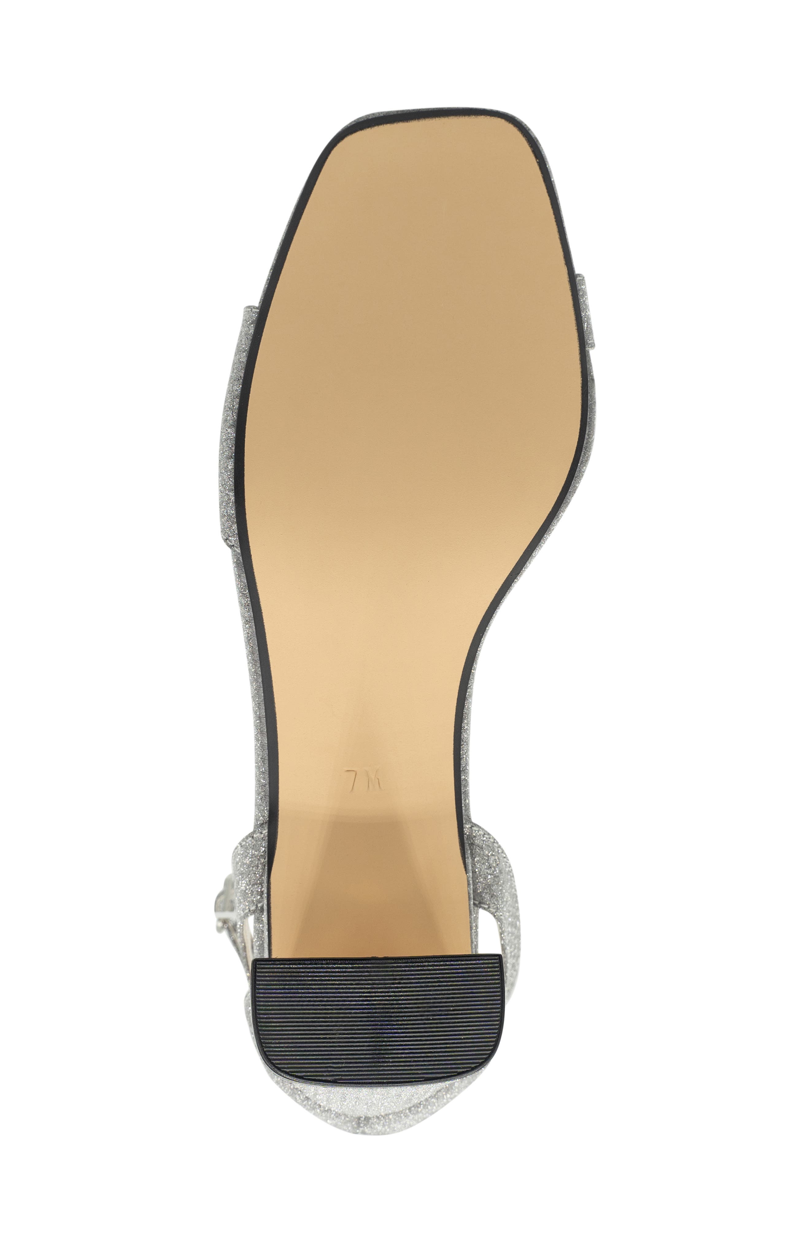 Touch Ups Lilibet Ankle Strap Sandal, Alternate, color, Silver