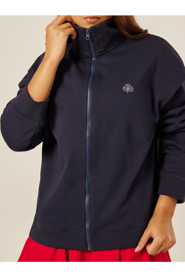 Varsity Athletica Full Zip Sweatshirt, Alternate, color, Midnight