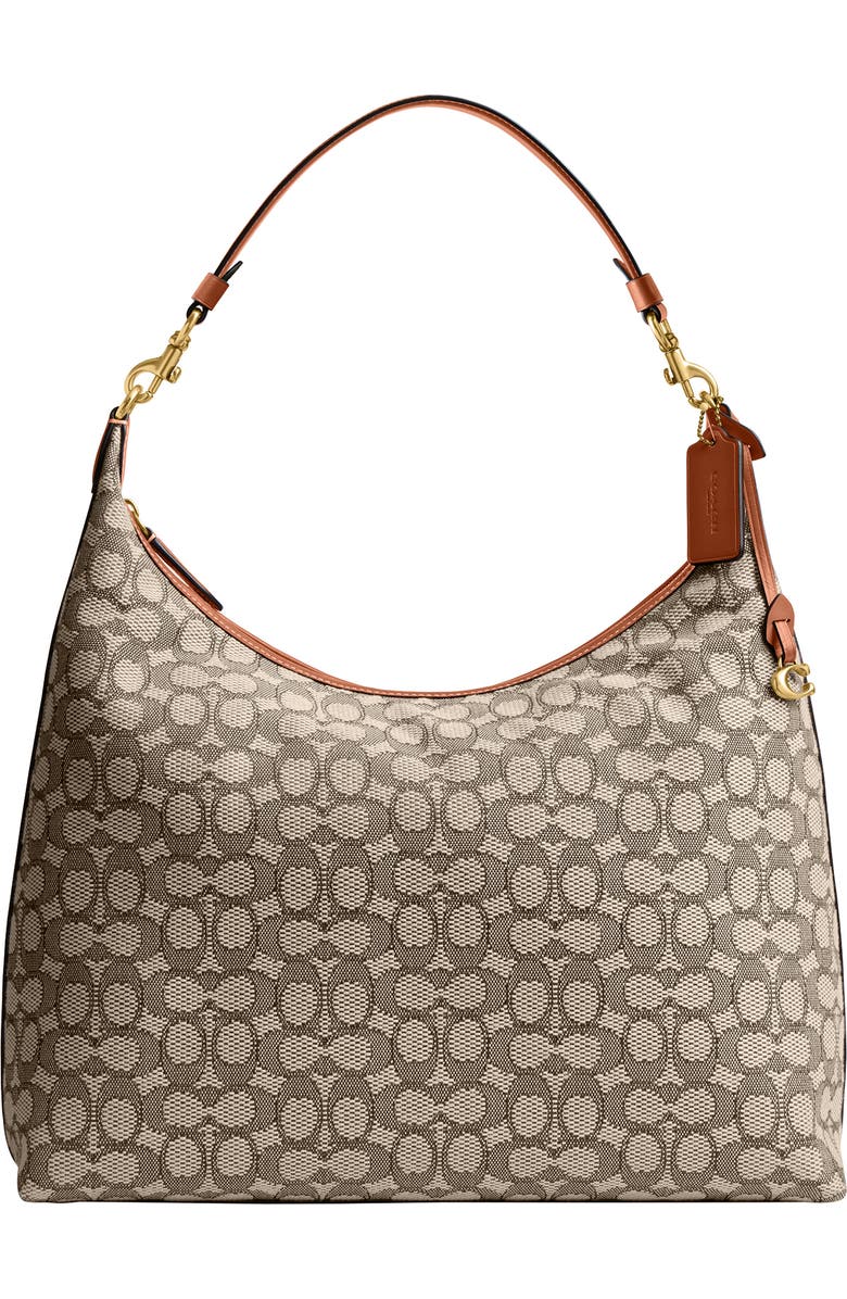COACH Juliet Signature Jacquard Shoulder Bag, Main, color,
