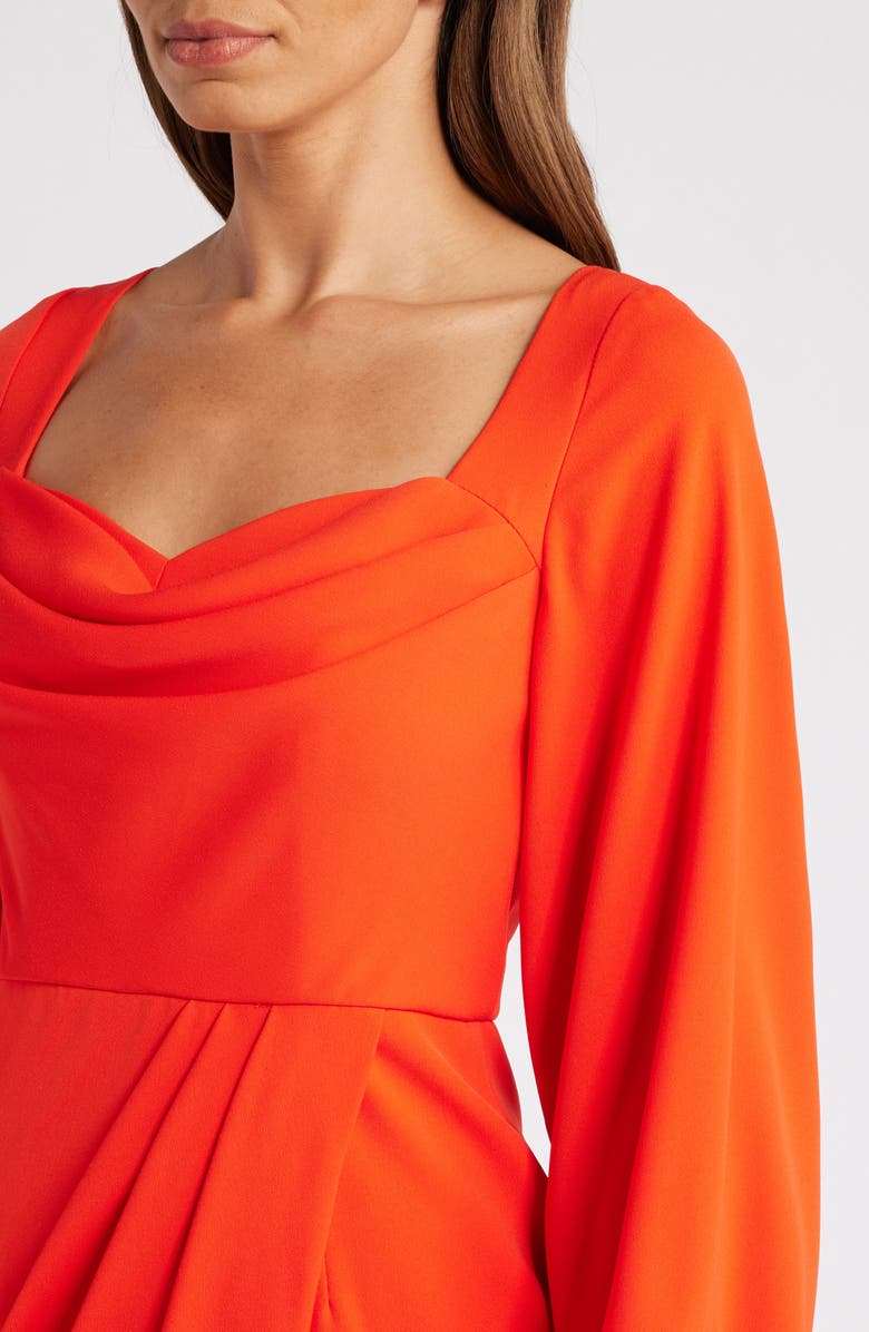 Black Halo Tonja Long Sleeve Minidress, Alternate, color, 