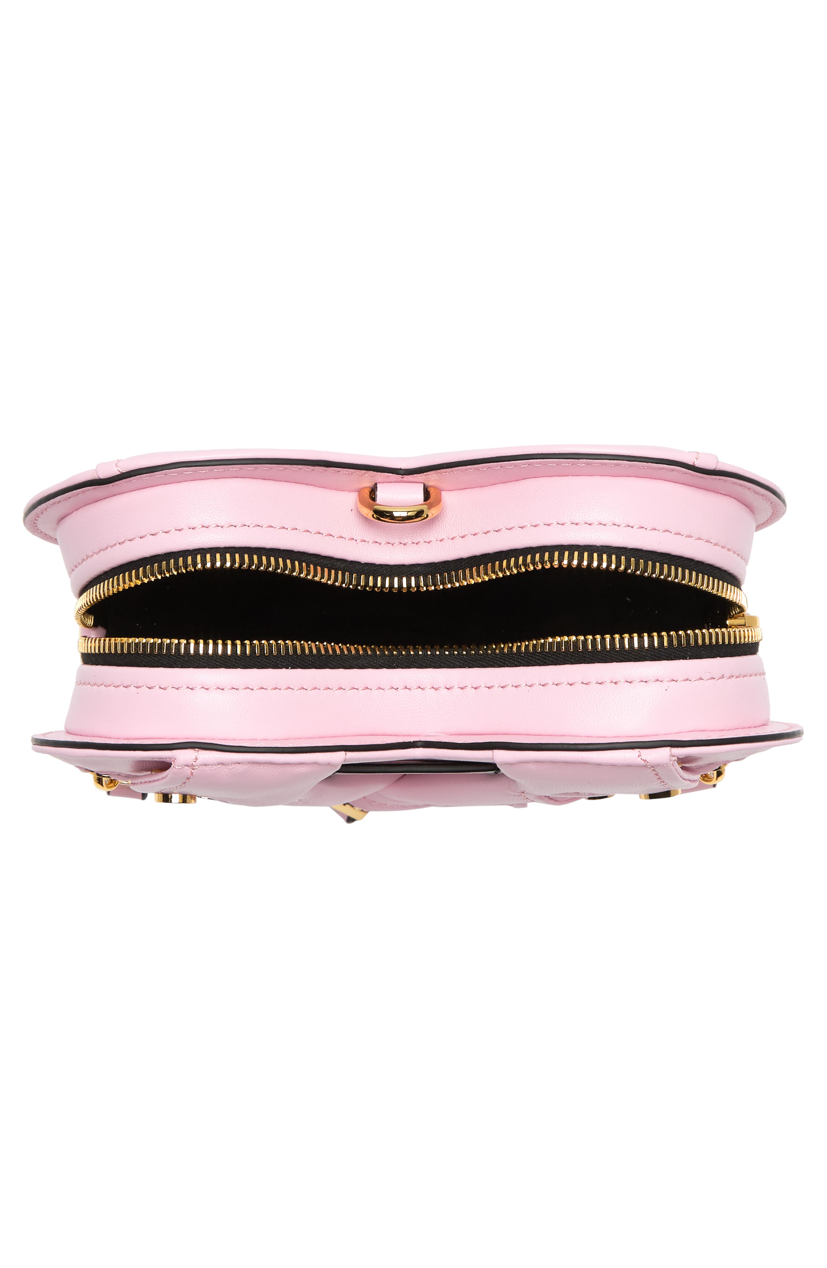 Moschino Chain-strapped Zipper Heart Handbag, Alternate, color, 