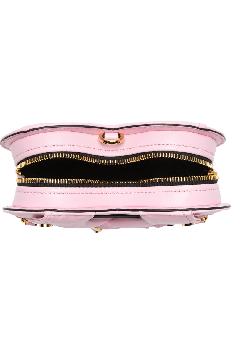 Moschino Chain-strapped Zipper Heart Handbag, Alternate, color,