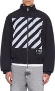 L/AB C/O OFF-WHITE Reflective Diagonal Windbreaker Jacket