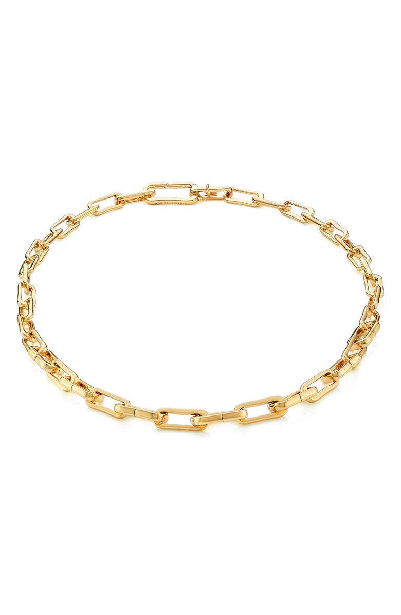 Monica Vinader Alta Capture Necklace, Alternate, color, Yellow Gold