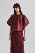 Malina Cleo Pouf Balloon Sleeve Blouse