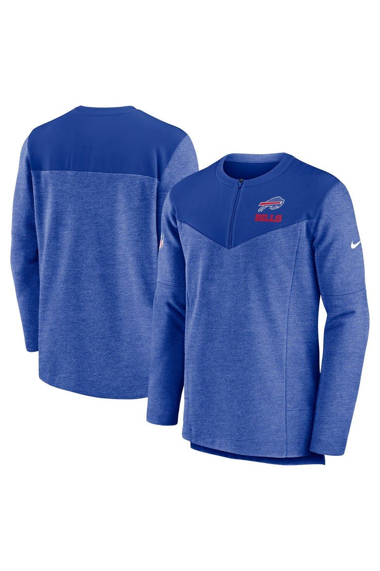 Men's Nike Royal Buffalo Bills Sideline Lockup Performance Quarter-Zip Top, Main, color, Royal