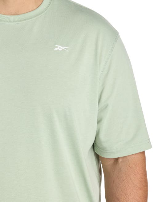 Reebok Performance Jersey Tech T-shirt In Hybrid Green Heather