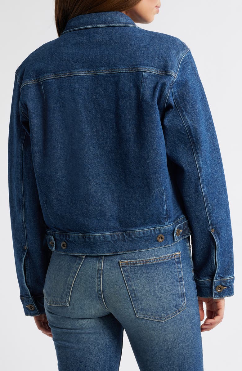 Mavi Jeans Laurel Denim Jacket, Alternate, color, Dark Blue Denim