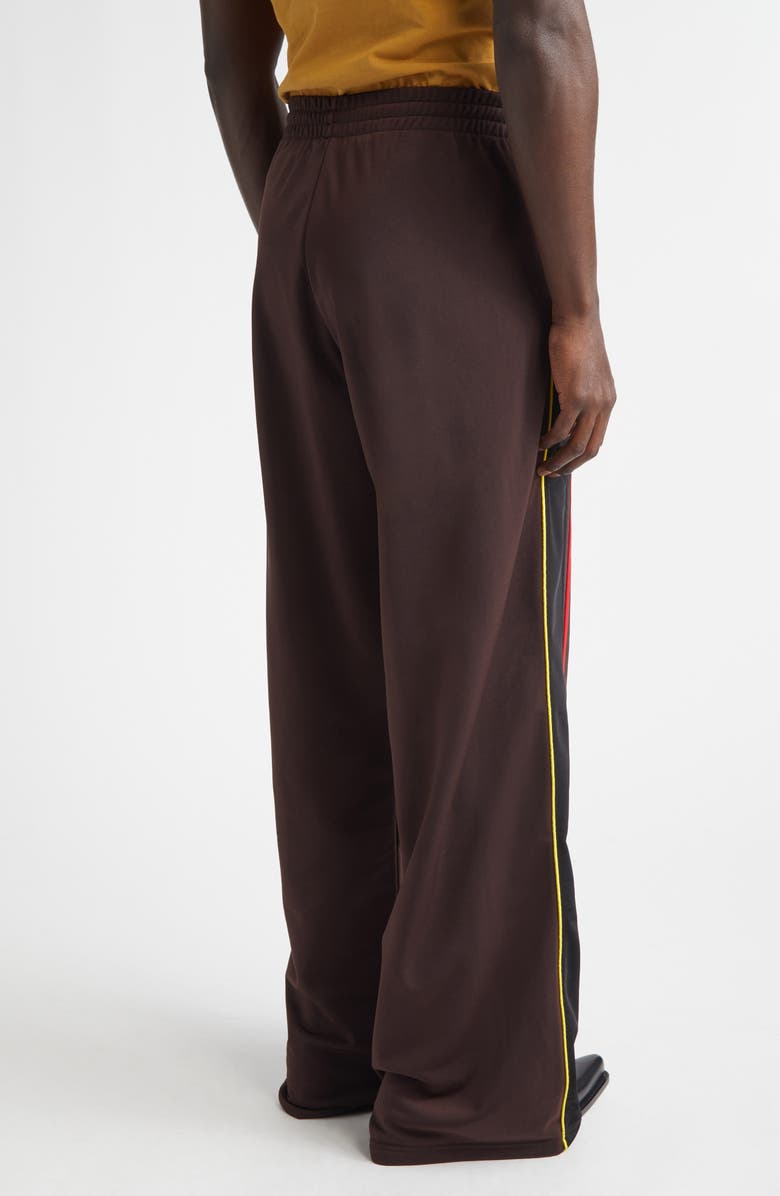 Martine Rose Wide Leg Track Pants, Alternate, color, Brown