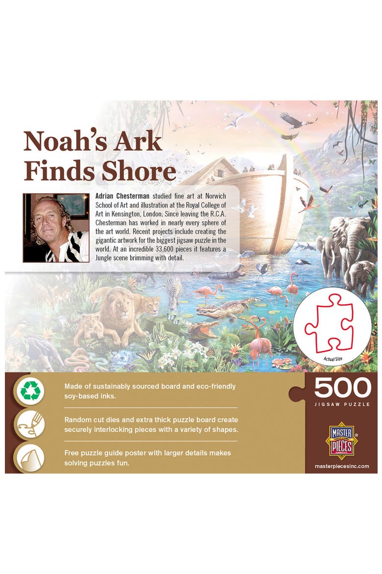 Noah's Ark Finds Shore 500 Piece Puzzle, Alternate, color, Multicolor