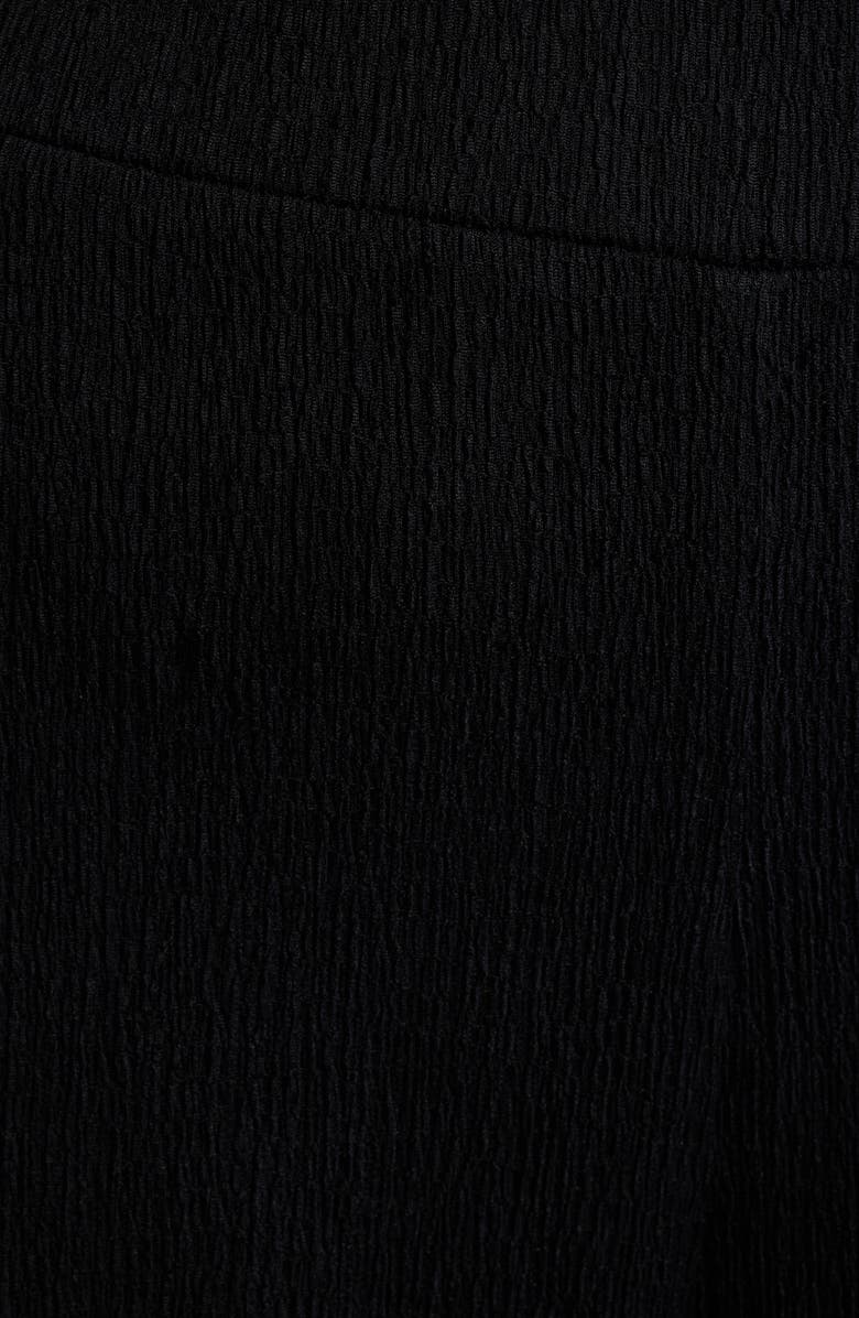 Anne Klein Crinkle Pull-On Ankle Wide Leg Pants, Alternate, color, Anne Black