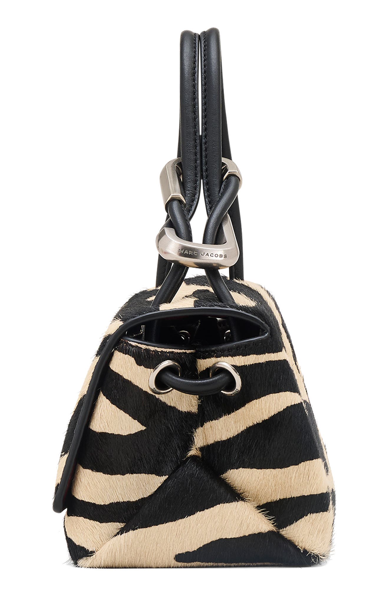 Marc Jacobs The Mini Lil' Link Zebra Genuine Calf Hair Bag, Alternate, color, 