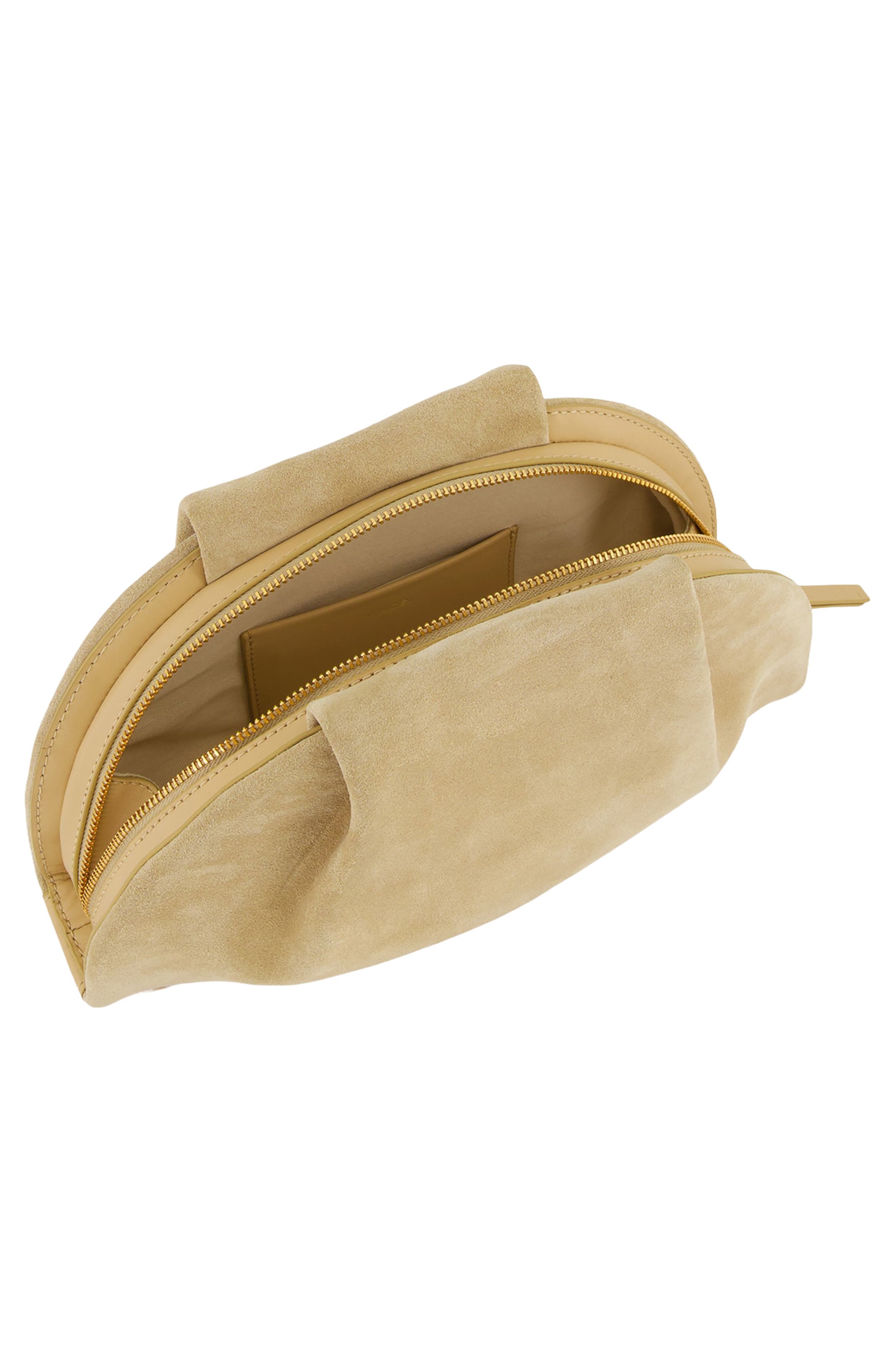 Vince Ava Suede Clutch, Alternate, color, Maiz