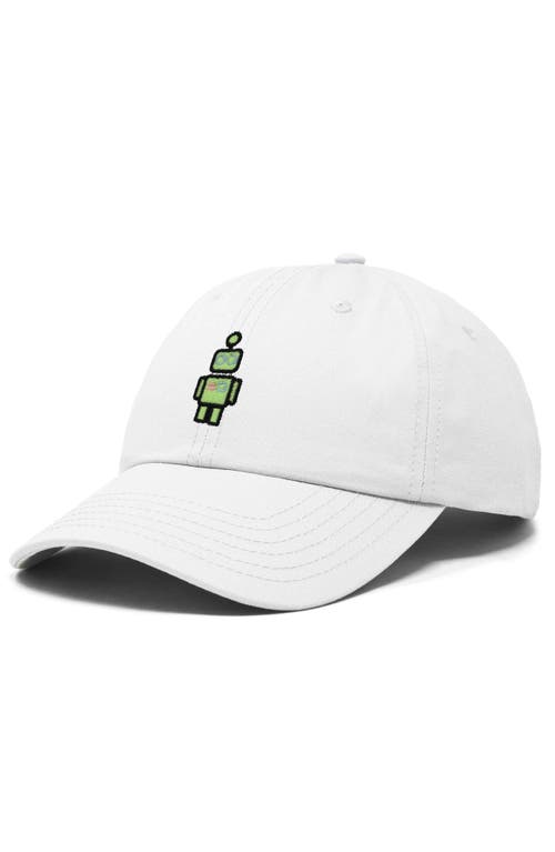 Dalix Robot Hat In White
