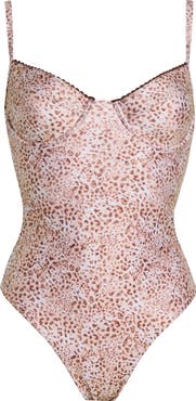 Kulani Kinis Decorative Underwire One-Piece Swimsuit