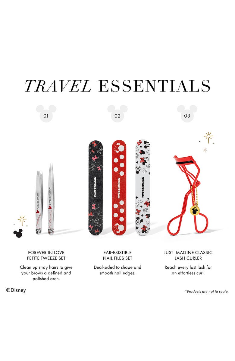 TWEEZERMAN Disney's Mickey Mouse & Minnie Mouse Forever in Love Petite Tweeze Set, Alternate, color, 