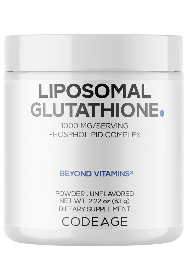 Liposomal Glutathione Powder 1000mg Supplement, Main, color, White