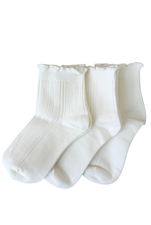 Flutter Ankle Sock 3PK