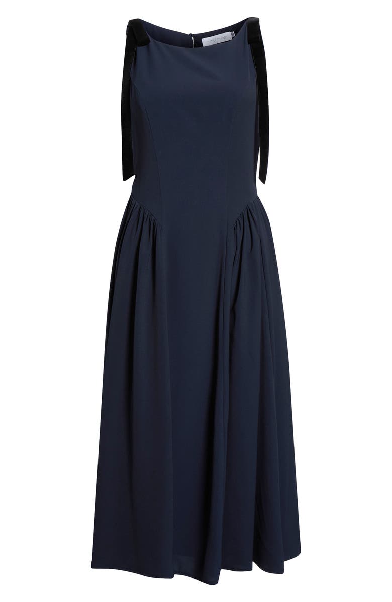 All in Favor Sleeveless A-Line Midi Dress, Main, color, Navy