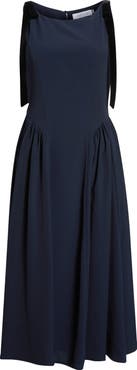 All in Favor Sleeveless A-Line Midi Dress