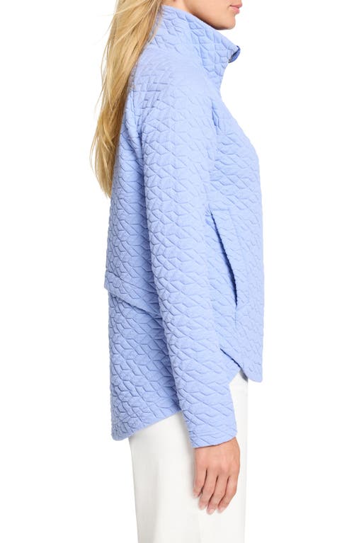 Nz Active By Nic+zoe All Year Prism Quilted Jacket In Cool Blue