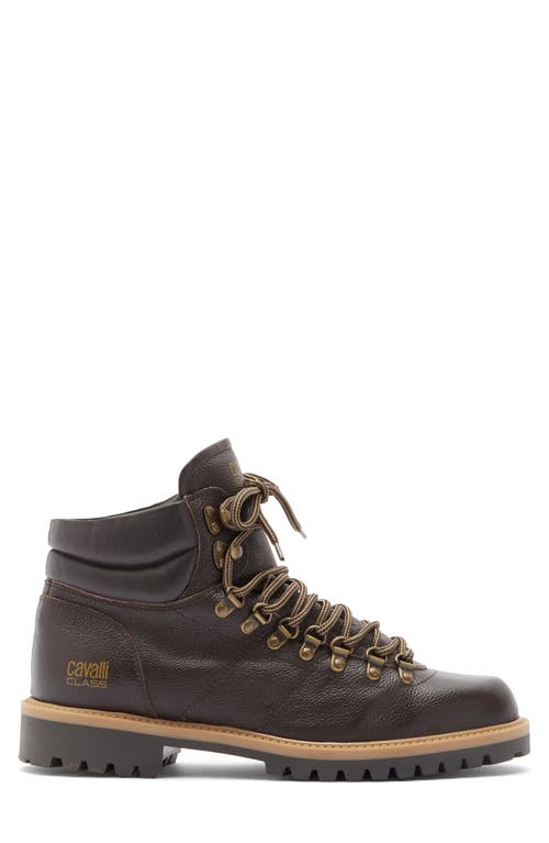 Roberto Cavalli Braises Hiking Boot In Brown