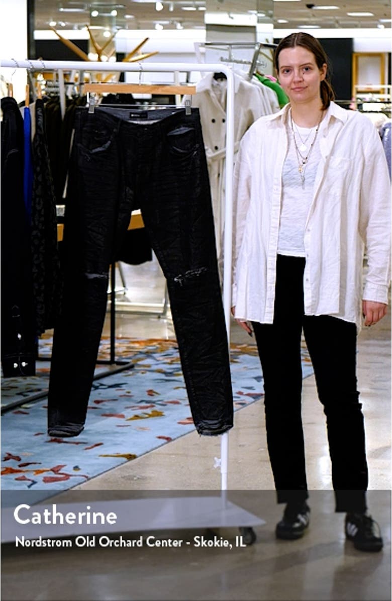 Ripped Coated Skinny Jeans, sales video thumbnail