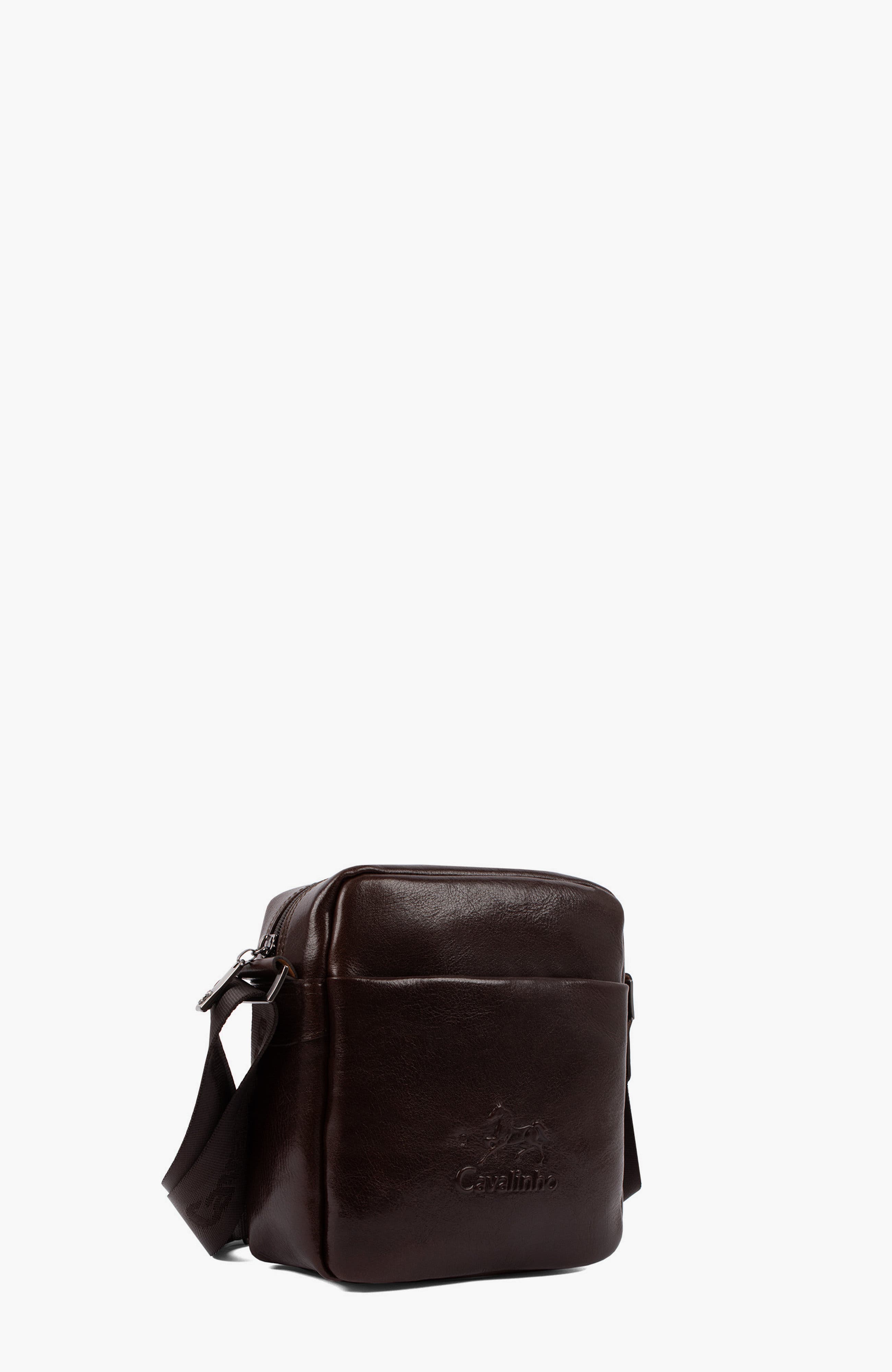 Gentleman Leather Traveler Crossbody Bag 225, Alternate, color, Brown