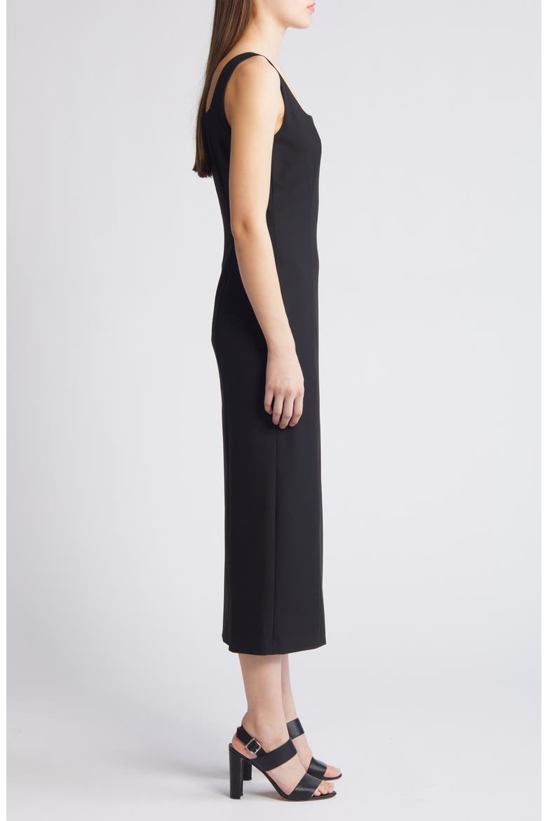 Dineza Midi Sheath Dress, Alternate, color, BLACK
