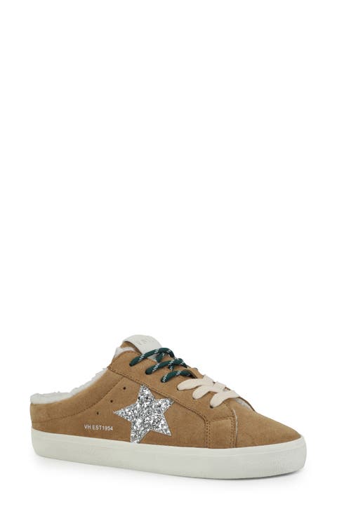 Star Faux Fur Lined Sneaker Mule
