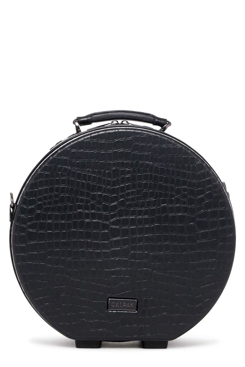 Baye Small Hardcase Hat Box, Main, color, NOIR