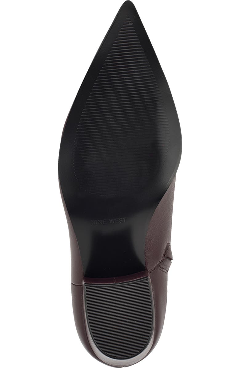 Nine West Savie Block Heel Bootie, Alternate, color, Dark Red