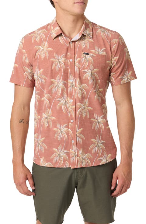 TRVLR UPF Traverse Slub Short Sleeve Performance Button-Up Shirt