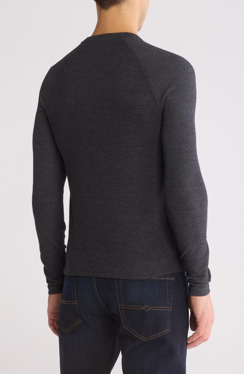 Lucky Brand Mélange Crewneck Sweater, Alternate, color, Jet Black