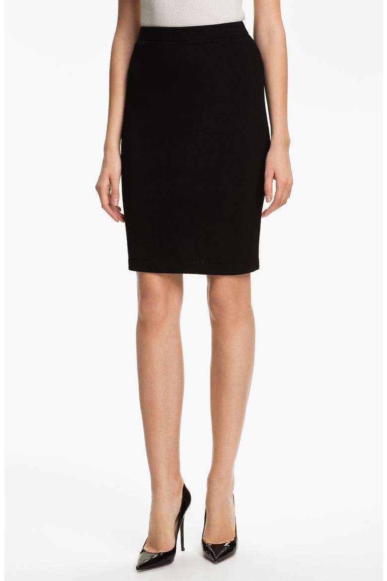 Santana Knit Skirt, Alternate, color, CAVIAR