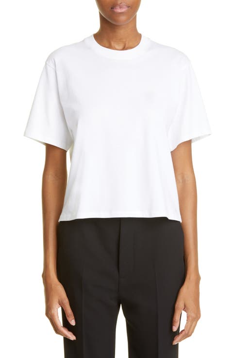 Tシャツ・カットソー Loulou Studio T-shirts White LOULOU STUDIO - Telanto T-shirt in boxy fit – NEW TAKE FIVE