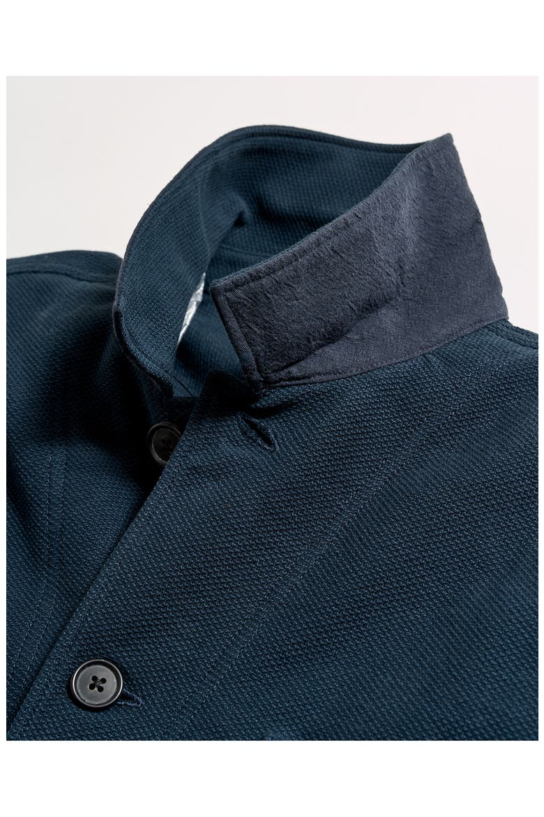 Piqué Chore Shirt Jacket, Alternate, color, CARBON BLUE