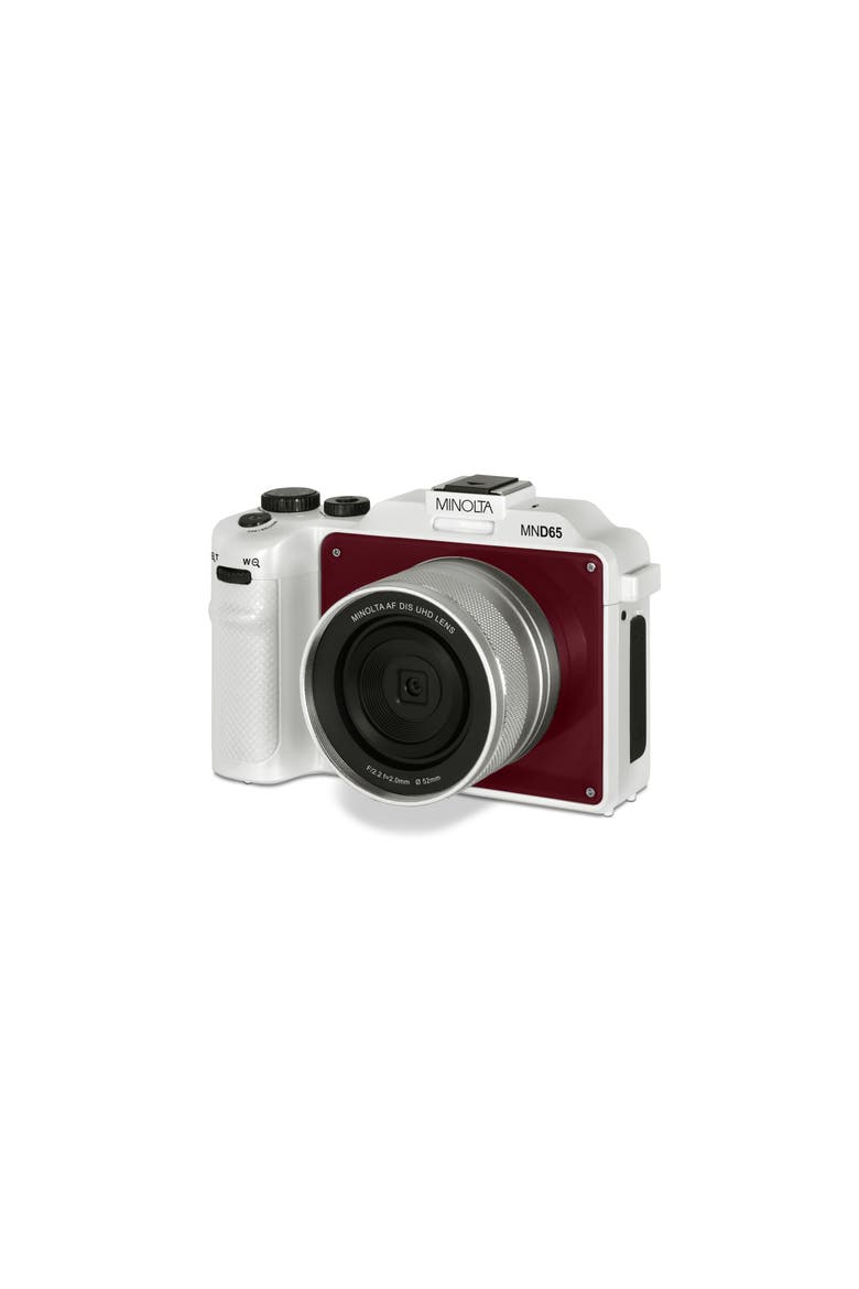 MND65 56 MP Autofocus / 4K60FPS Ultra HD Camera w/WiFi and Selfie Lens, Alternate, color, WHITE