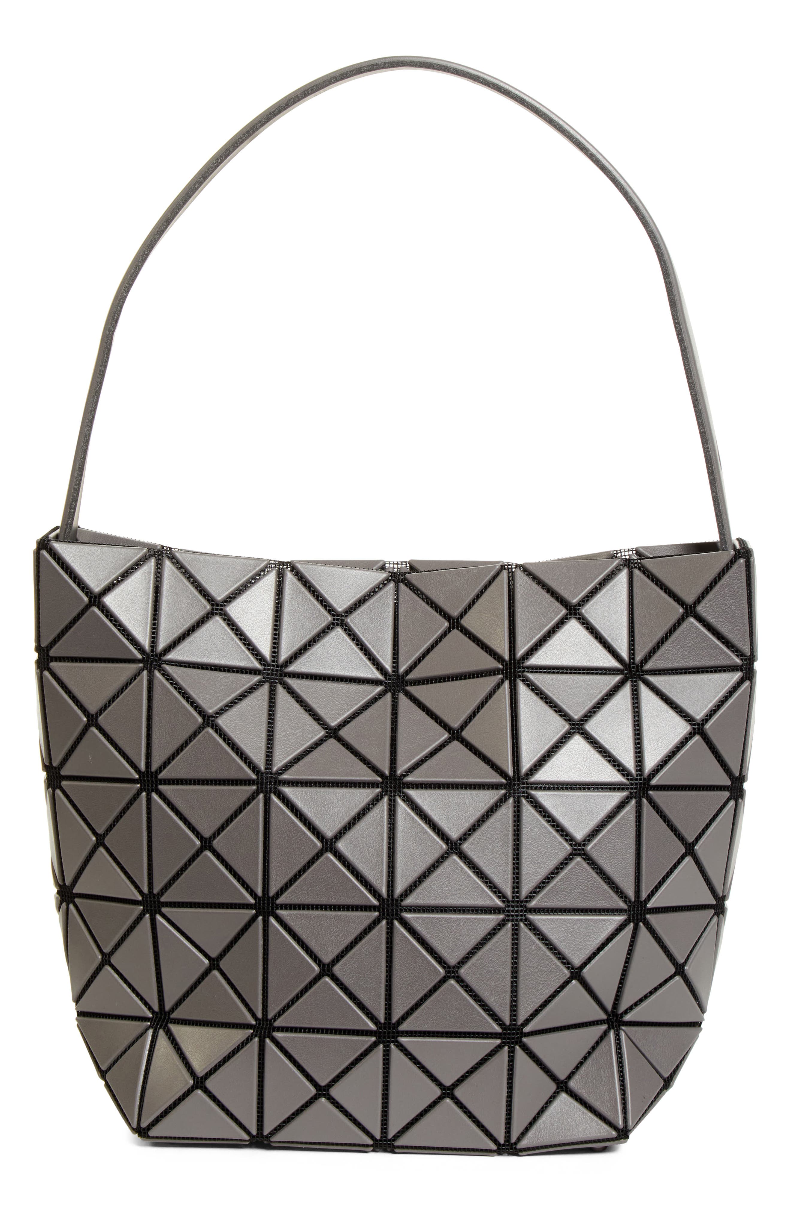 Bao Bao Issey Miyake Small Valley Hobo Bag, Main, color, Charcoal