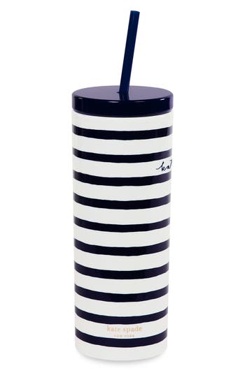 Kate Spade New York Acrylic Straw Tumbler In White