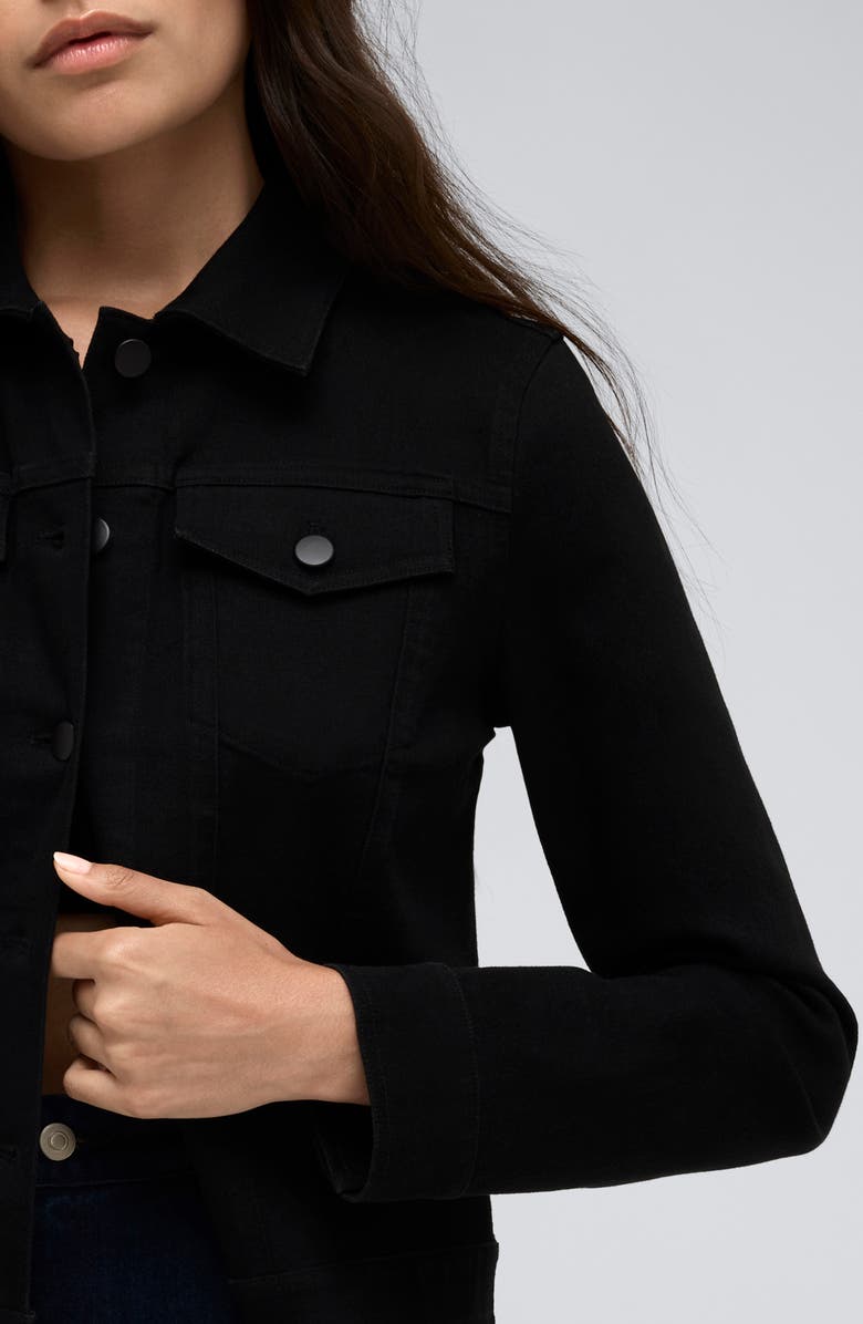 Kenneth Cole Denim Trucker Jacket, Alternate, color, Nik Wash