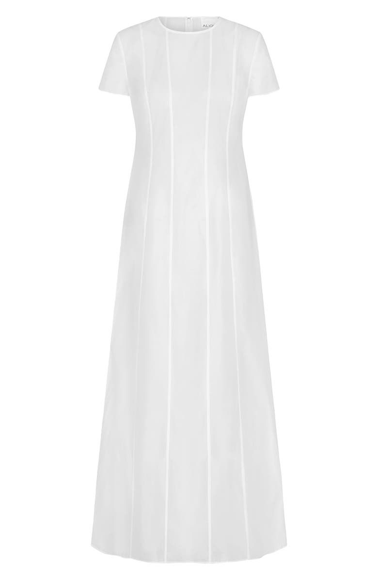 ALIGNE Carly Semisheer Maxi Dress, Alternate, color, White