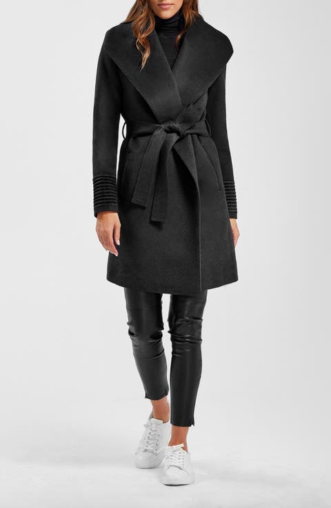 Shawl Collar Alpaca & Wool Coat